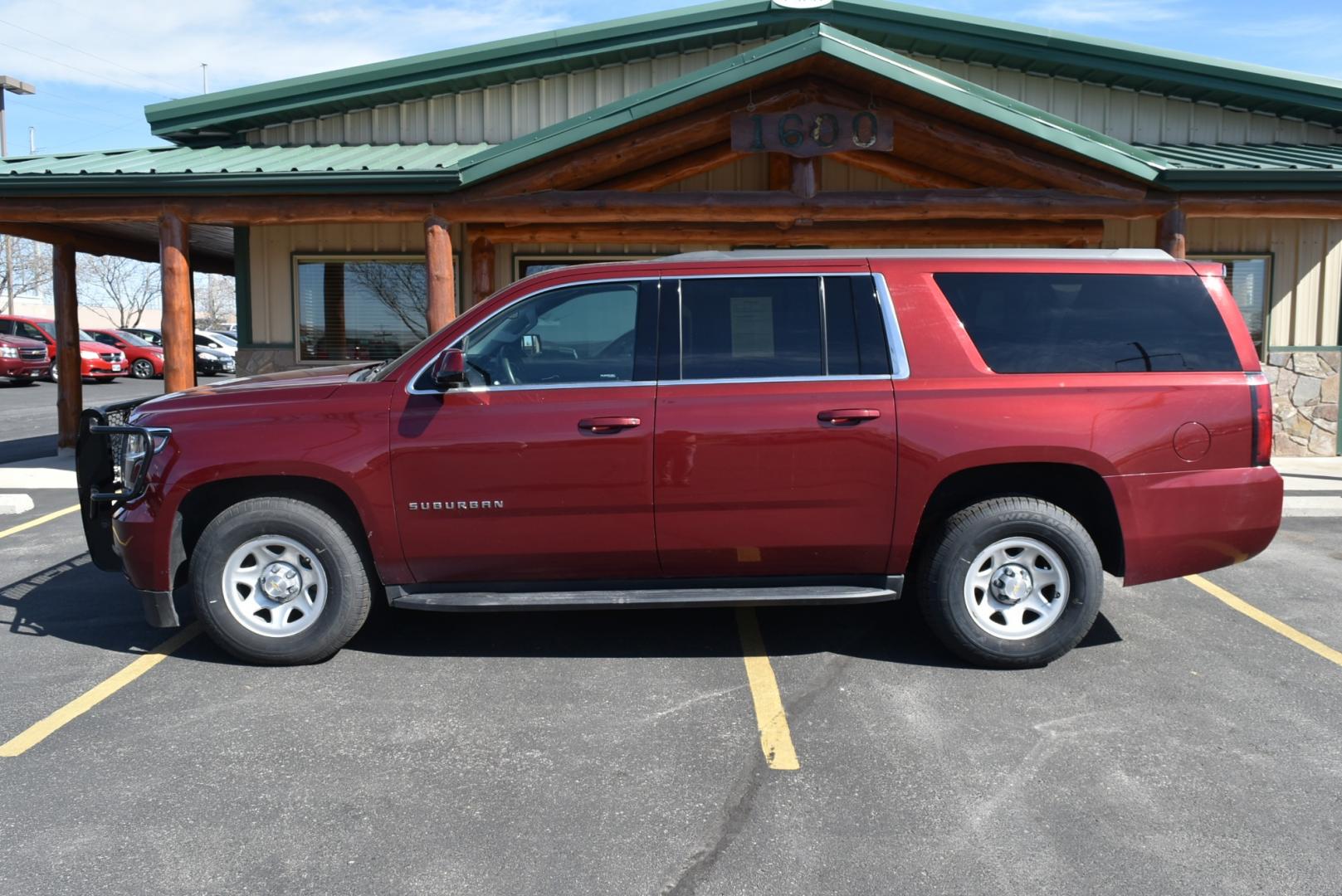 2019 Maroon /Black Chevrolet Suburban LS Fleet (1GNSKKKCXKR) with an 5.3L V-8 engine, 6-Speed Automatic transmission, located at 1600 E Hwy 44, Rapid City, SD, 57703, (605) 716-7878, 44.070232, -103.171410 - Photo#3